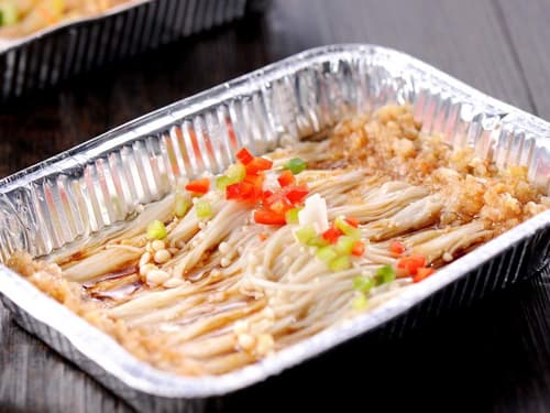 正定锡纸烤金针菇
